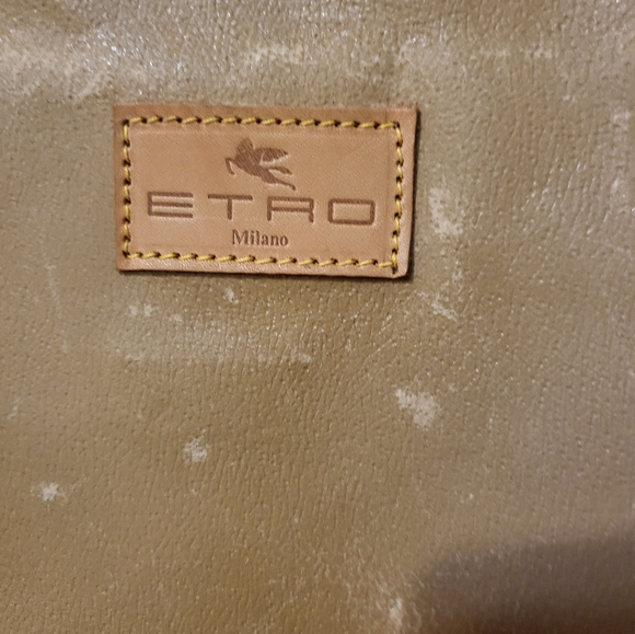 Rare Authentic vintage ETRO suitcase travel bag with guitar type strap. - Picture 4 of 16